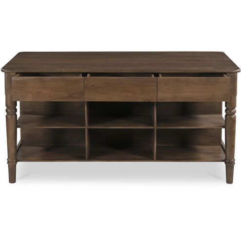 Russet Brown Kitchen Island